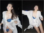 Giải trí - Đệ nhất chân dài Việt mặc bikini nóng bỏng "quậy" giữa biển đêm, 40 tuổi lấy chồng điềm đạm lại siêu giỏi