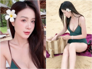 Giải trí - "Hoa hậu người Tày" trên VTV diện bikini khoe da trắng như bông bưởi, chuẩn gái 1 con "nhìn mòn con mắt"