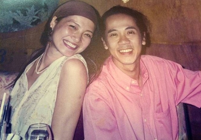 Ảnh tư liệu cũ chụp Thành Lộc và Lê Khanh năm 1992.