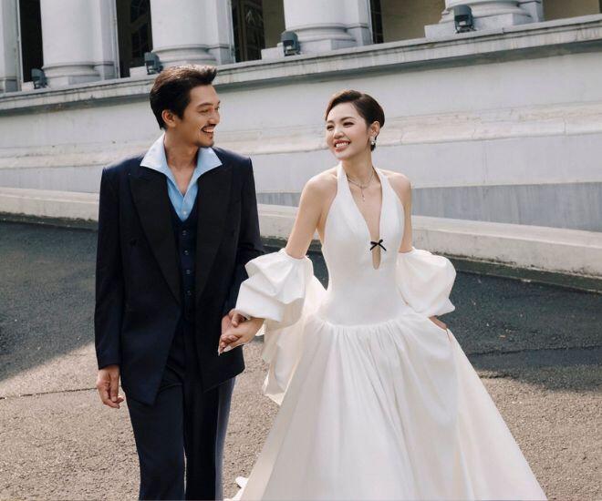 Linh Phi đã chia sẻ bộ ảnh nhân dịp kỷ niệm 10 năm ngày cưới cùng ông xã Quang Tuấn.