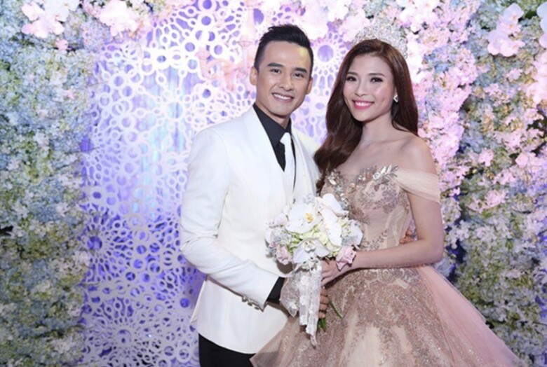 Bức ảnh gốc của Lương Thế Thành và Thúy Diễm được chụp vào hôn lễ của 2 vợ chồng vào năm 2016.