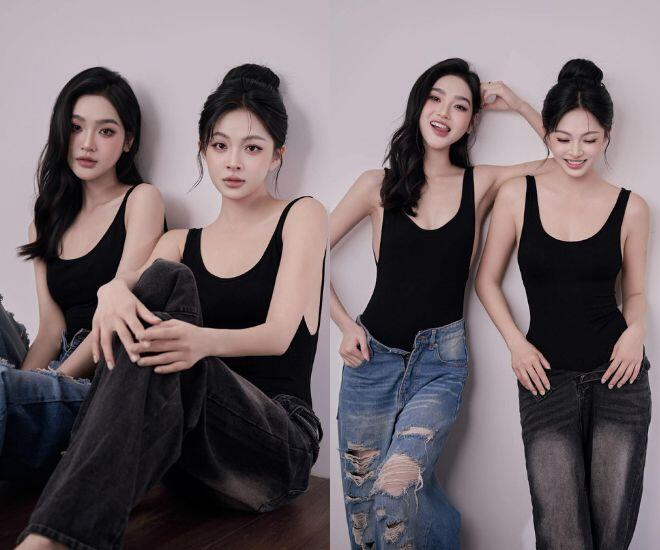 Cù Thị Trà (trái) và Trâm Bùi (phải) là cặp bạn thân đồng niên chuyên trị vai trà xanh trên màn ảnh VTV.