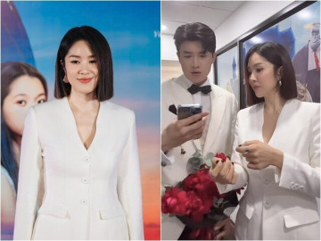 Lê Phương được Quốc Trường công khai tặng hoa, tiết lộ mối quan hệ hiện tại khiến fan "vỡ òa"