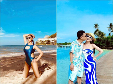 Giải trí - Mỹ nhân kim cương của miền Bắc khoe dáng nóng bỏng với bikini, tình tứ chúc mừng đại gia của đời mình