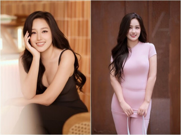 Giải trí - Hoa hậu xuống phố đi cafe cũng hút like vì đường cong nóng bỏng, U40 giàu có chưa chồng con