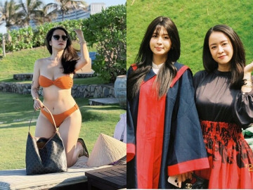 "Bà mẹ Tiến sĩ" ghê gớm nhất phim VTV: Diện bikini khoe dáng nuột nà, U40 nhìn như chị em với con gái