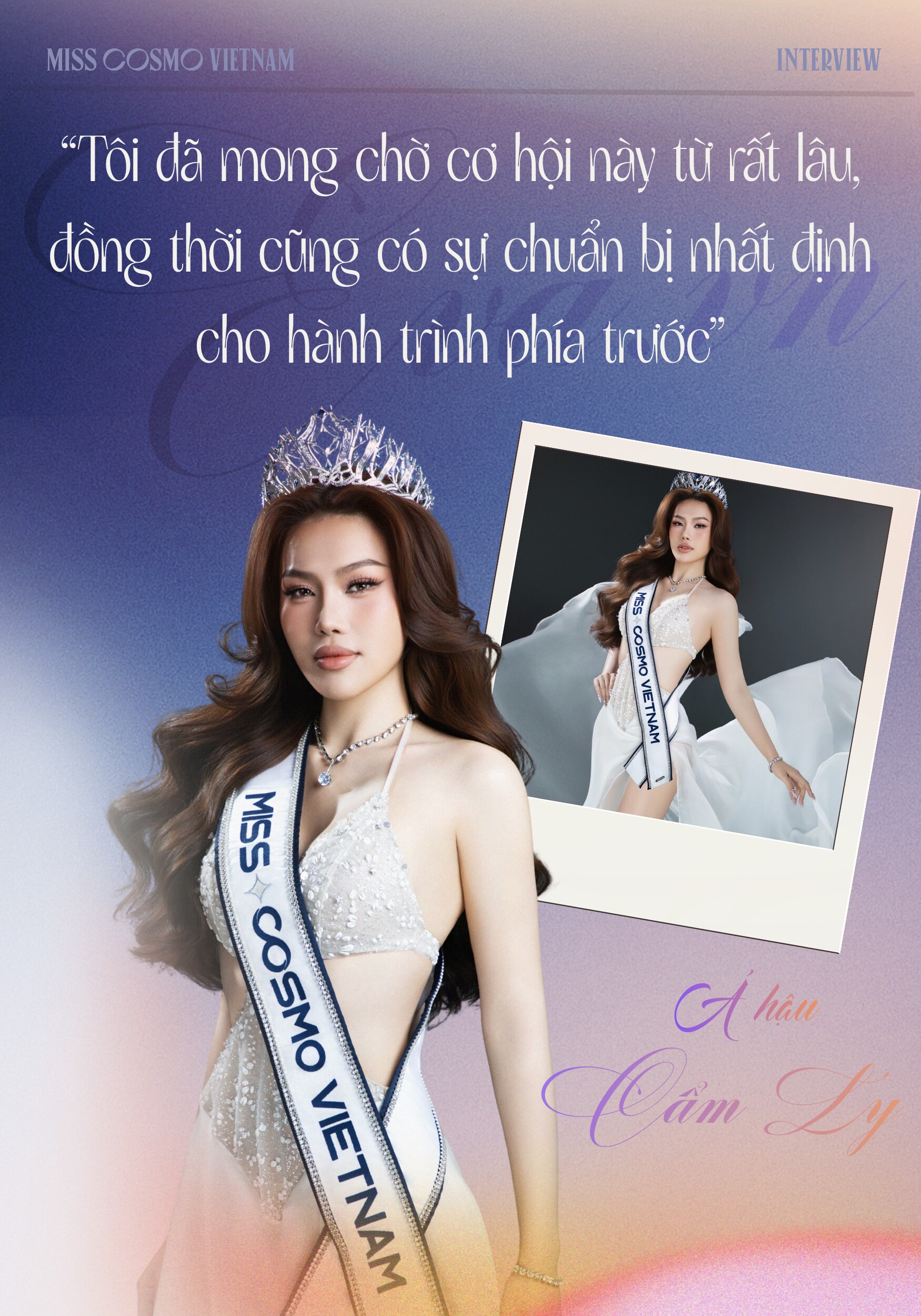 XEM VIDEO: Á hậu Cẩm Ly chia sẻ lý do không nhuộm da khi đến với Miss Cosmo 2026.