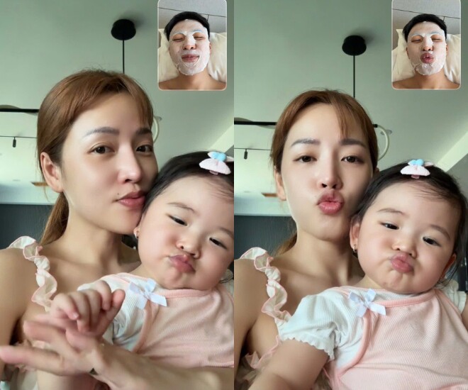 Gin Tuấn Kiệt đi làm xa nhớ 2 mỹ nhân ở nhà, bé Anya được nhận xét là “bản sao” của bố.