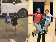 Giải trí - Hòa Minzy dạy con trai sống bình dân: Thoải mái uống nước miễn phí trên vỉa hè, cho học trường làng ở quê ngoại