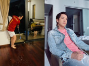 Giải trí - Nhà cao cửa rộng nhưng Tuấn Hưng vẫn hì hục tát nước do trời mưa to, ngẫm cảnh thấy thương bà con vùng lũ