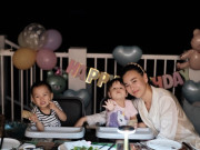 Giải trí - Phương Oanh tổ chức tiệc sinh nhật giản dị cho cặp song sinh, Jimmy - Jenny càng lớn càng giống mẹ mỹ nhân