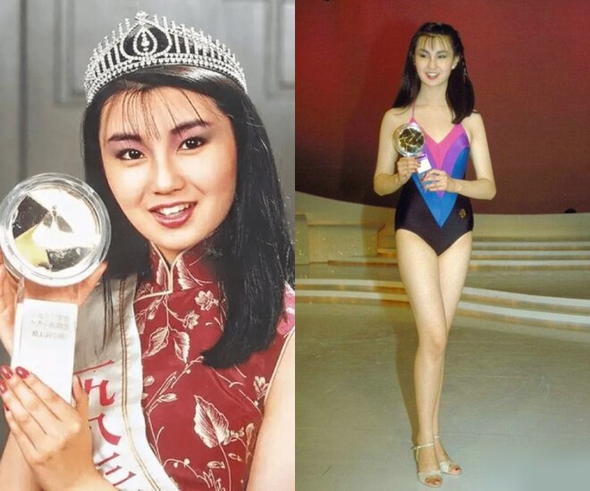 Nhan sắc xinh đẹp của Trương Mạn Ngọc thời điểm đăng quang Á hậu 1 tại “Hoa hậu Hồng Kông 1983”.