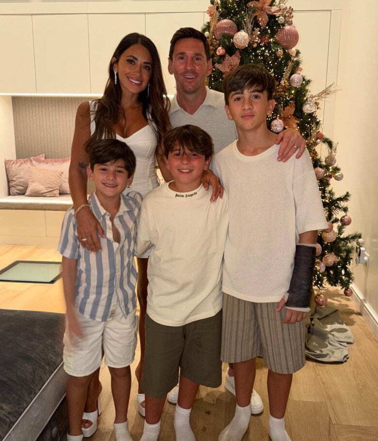 Gia đình hạnh phúc của Antonela và Messi.