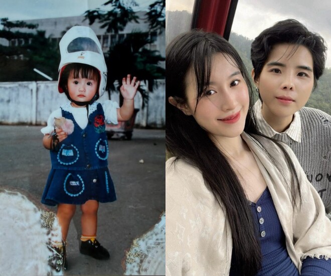 Vợ Vũ Cát Tường khoe hình ảnh lúc nhỏ cực xinh xắn, đáng yêu.
