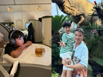 Con trai ruột cùng Đàm Vĩnh Hưng đi lưu diễn ở Mỹ, điển trai lại còn hiểu chuyện khiến bố tự hào