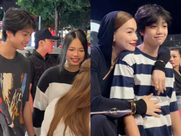 Subeo nắm tay bạn gái đến chúc mừng Hồ Ngọc Hà