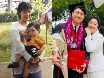 NSND Hồng Vân khoe ảnh lúc nhỏ của con trai duy nhất, nay quý tử tốt nghiệp 2 trường ở Mỹ, về nước làm Phó Giám đốc