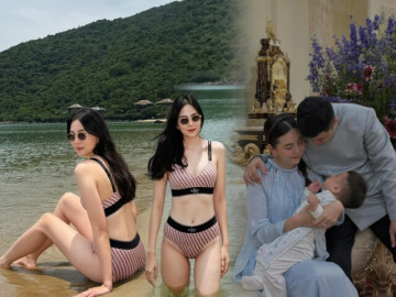 Đẹp - MC xinh đẹp của Đài truyền hình nghỉ việc sinh con với đại gia Bắc Ninh, 1 năm sau đẹp "cháy phố", chân thon nuột nà