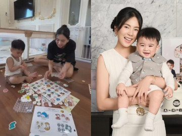 MC Mai Ngọc tuyệt đối không cho quý tử xem điện thoại, bày đủ trò để con trai vừa chơi vừa học