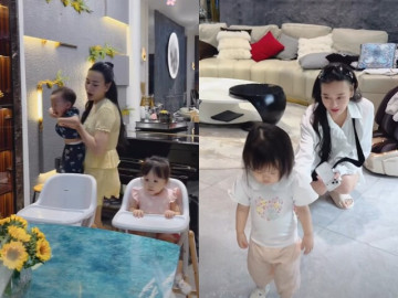 Giải trí - Phương Oanh phải dùng bí kíp roi mây để đối phó với cặp song sinh, Jimmy - Jenny bước vào khủng hoảng tuổi lên 2