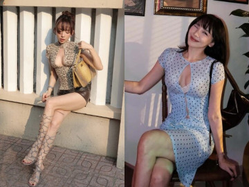 Trang phục cắt xẻ táo bạo của Tóc Tiên