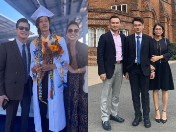 Sao Việt tái hợp mừng việc học của con: Jennifer Phạm liên lạc Quang Dũng, vợ Chi Bảo ghi điểm vì cư xử khéo léo