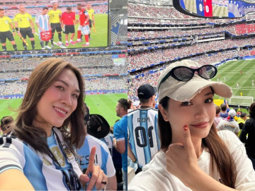 2 sao nữ Vbiz sang Mỹ xem World Cup 2026: Mỹ Tâm cổ vũ Messi lên hẳn sóng thời sự VTV, NSƯT Kiều Anh đầy trẻ trung