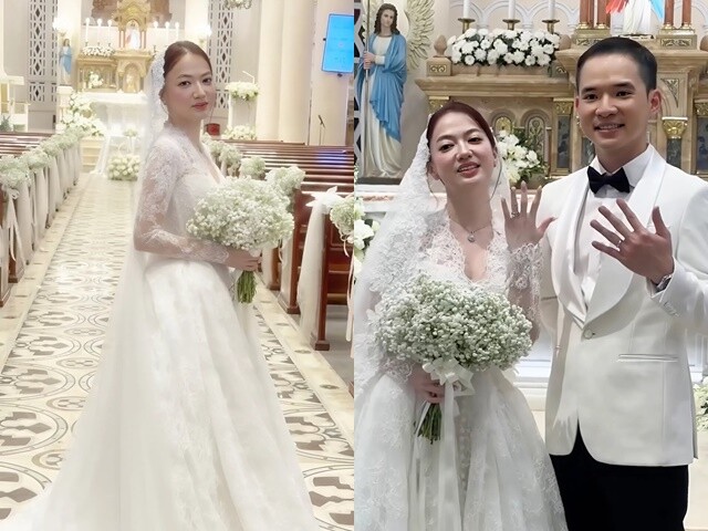Xuân Nghi tổ chức đám cưới trong nhà thờ