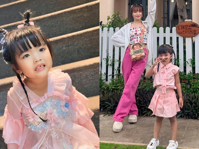 Cô bé điệu đà, thích chụp ảnh như người mẫu nhí.