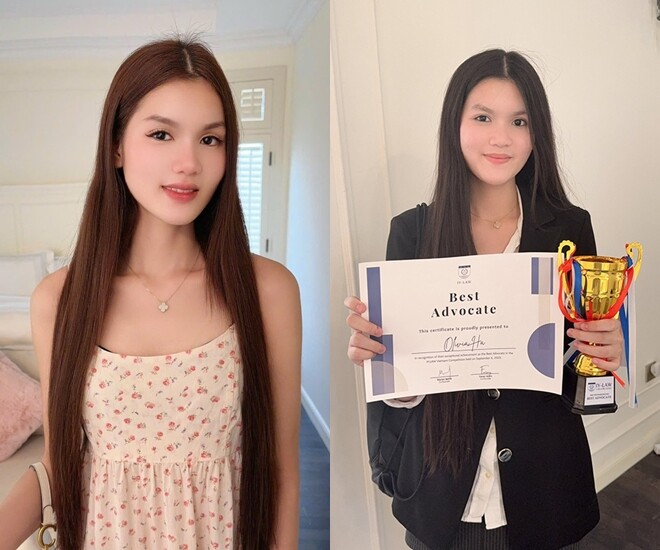 Olivia có thành tích học tập tốt, ước mơ làm luật sư.