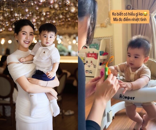 Mai Ngọc dành nhiều thời gian để đọc sách cùng con trai.