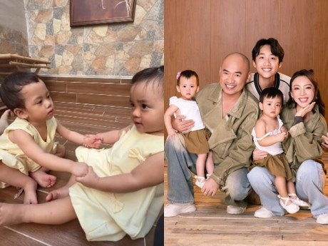 Sao Việt 24h: Tiến Luật khoe cặp sinh đôi, tiết lộ 2 bé là phiên bản mini của mình và bà xã Thu Trang