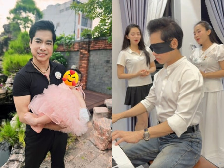 Sao Việt 24h: "Ông hoàng nhạc sến" bịt mắt đánh đàn điệu nghệ, U60 chưa lấy vợ nhưng đã có 2 con, ở biệt thự dát vàng