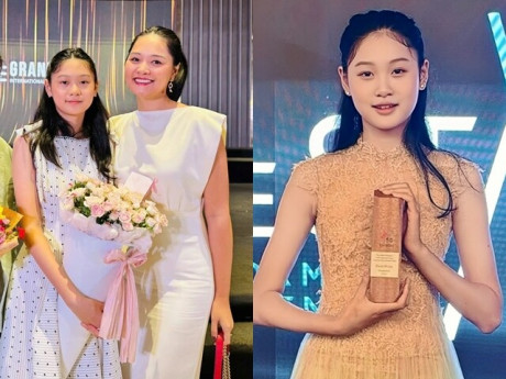 Ái nữ lai Trung Quốc nhà Hương Giang được vinh danh tại trường quốc tế, từ nhỏ đã có điều kiện đi máy bay hơn 50 lần