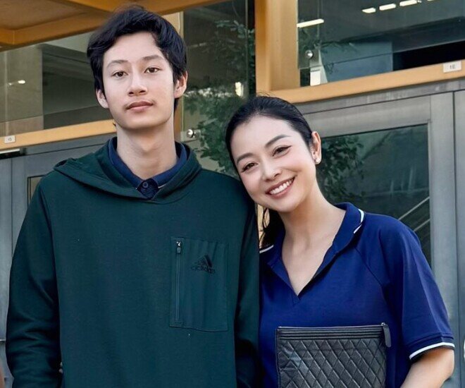 Jennifer Phạm nói con trai sống ở Mỹ vì đã quen với bạn bè, trường lớp.