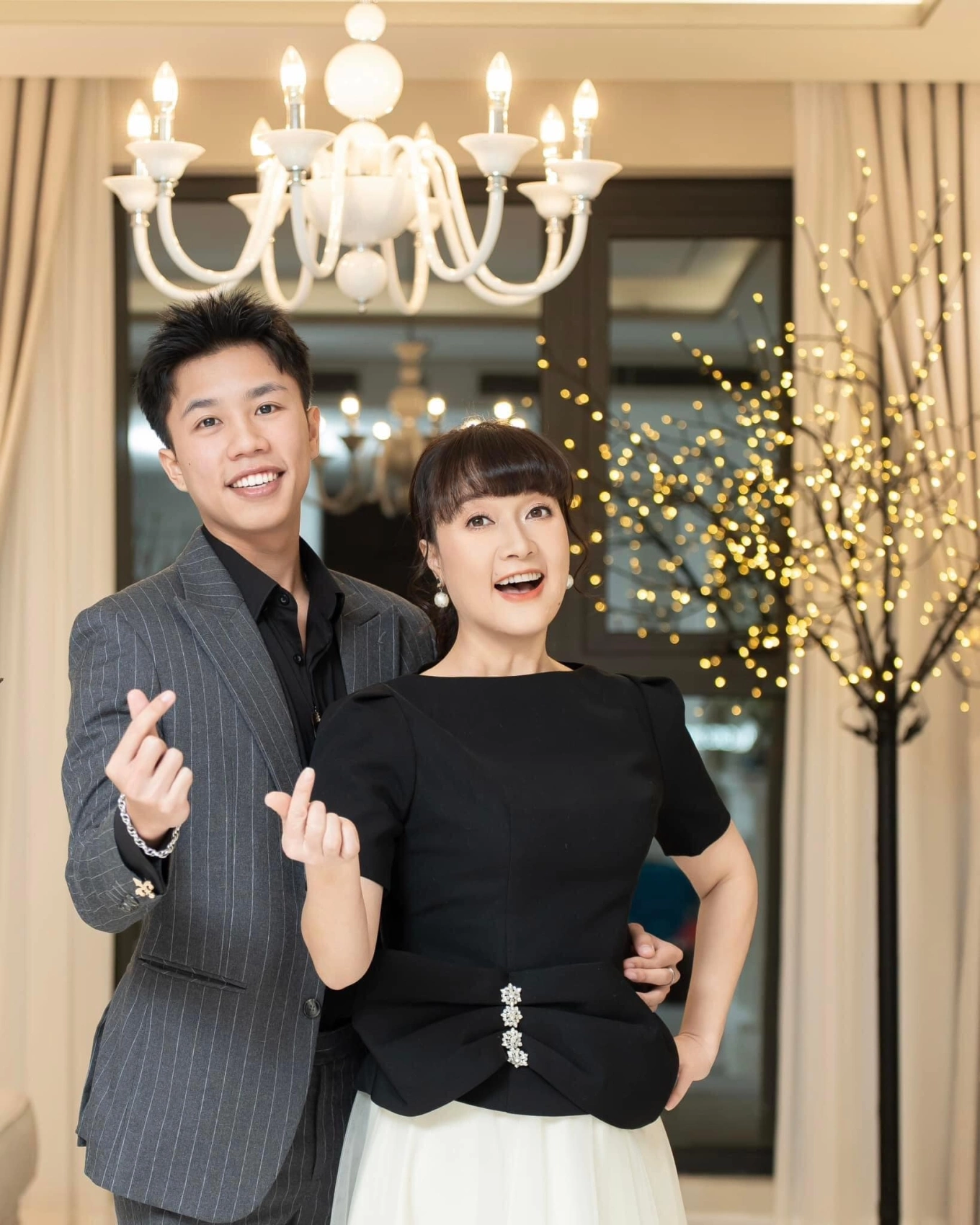 Vân Dung và quý tử Long Vũ.