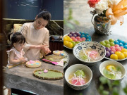 Giải trí - Sao Việt 24h: Phương Oanh trổ tài làm bánh trôi, bánh chay ngũ sắc, được khen đẹp hơn ngoài tiệm