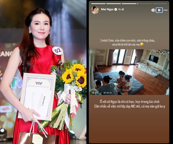 Mai Ngọc có ý định mở lớp dạy MC nhí.