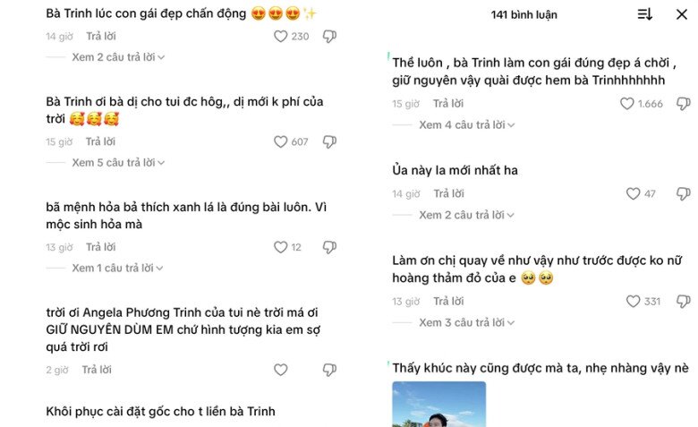 Nhiều khán giả mong muốn bà mẹ nhí quay lại hình ảnh dịu dàng như xưa.