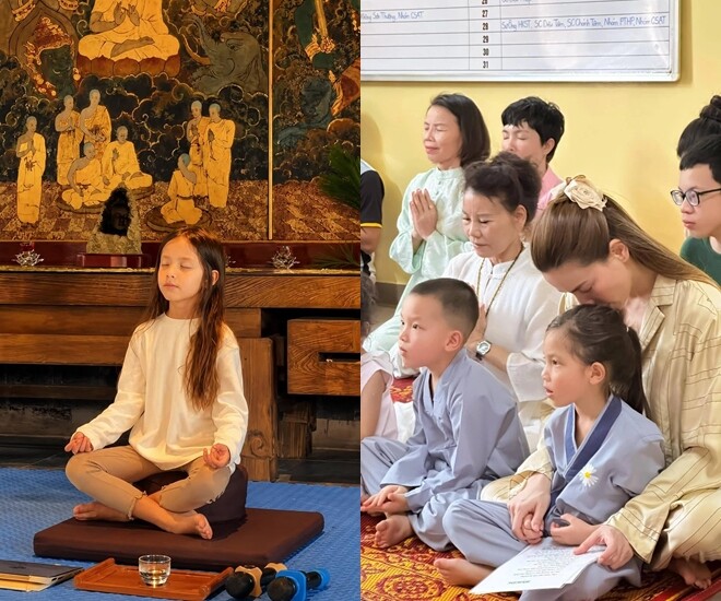 Sao Việt 24h: Con gái Hồ Ngọc Hà gây chú ý với dáng ngồi thiền điềm tĩnh; Ngô Thanh Vân tiết lộ amp;#34;mẹoamp;#34; dạy con hút nước - 1