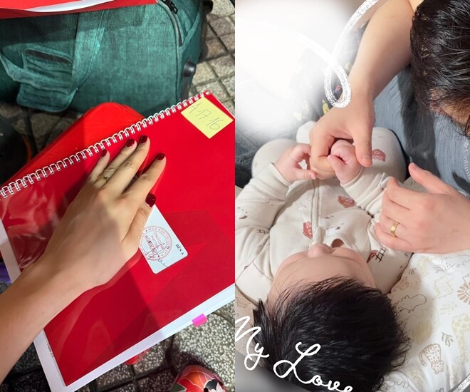 Diễm Hương khoe con trai 5 tháng tuổi “có giá”.