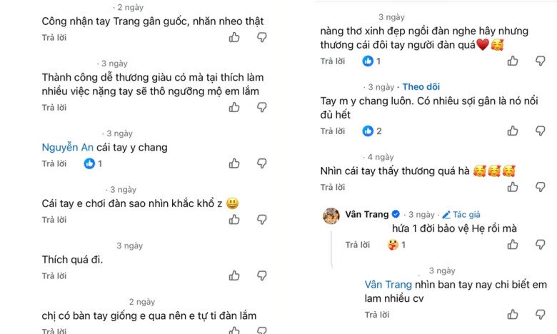 Nhiều người thương khi thấy đôi bàn tay của nữ diễn viên.