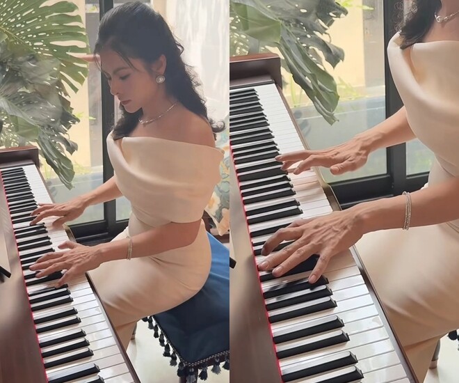 Vân Trang gây chú ý với diện mạo như “thần tiên tỷ tỷ” nhưng đôi tay lại gân guốc.