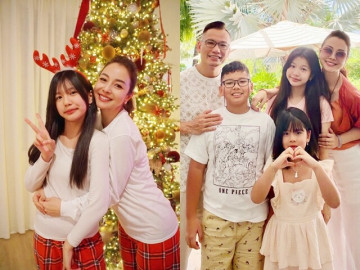 Jennifer Phạm khoe nhan sắc "không tuổi" khi nhảy đu trend cùng con gái, ái nữ càng lớn càng xinh và giống bố