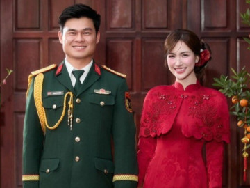 Giải trí - Hòa Minzy về quê Bắc Ninh cùng gia đình quây quần ăn cơm ở sân, Đại uý Văn Cương bận trực chiến ngày lễ