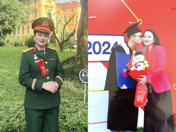 Cô thợ may thành Chỉ huy mang quân hàm Thượng tá, NSND, kết hôn cùng ông xã là cấp trên