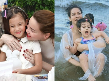 Sao Việt 24h: Hồ Ngọc Hà ngỡ ngàng khi con gái nhớ từng điều mẹ tâm sự; Ái nữ lai nhà Nhật Kim Anh lần đầu tắm biển