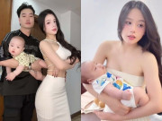 Yêu con - Vợ Trọng Lân khoe con trai bụ bẫm, giống bố y đúc, lo lắng vì bé 7 tháng vẫn thưa tóc