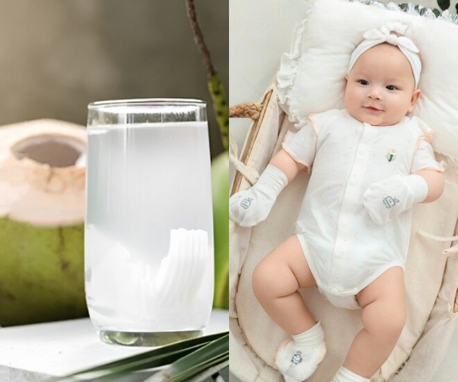 Nhiều mẹ bầu quan niệm, uống nước dừa sẽ giúp con sinh ra da trắng, có thực sự đúng? - Ảnh minh hoạ.
