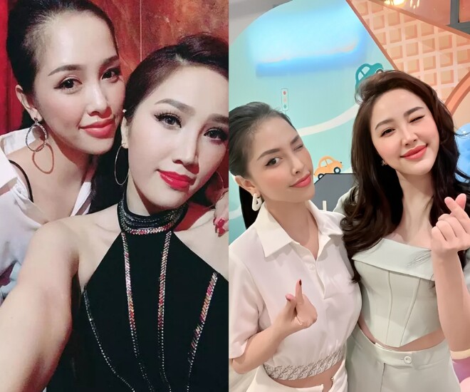 Bảo Thy và Trang Pilla là cặp chị em dâu nổi tiếng showbiz Việt, giờ đều là mẹ bỉm vạn người mê.